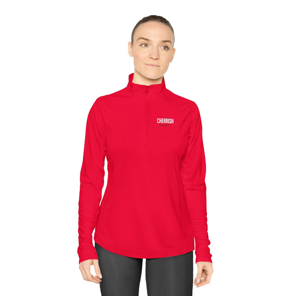 CHERRiSH - Ladies Quarter - Zip Pullover - Cherrish Your Health