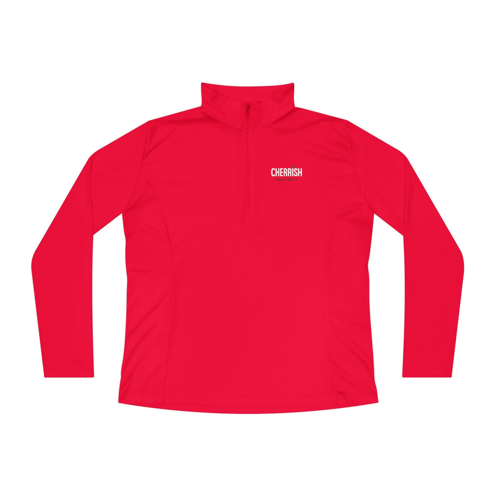 CHERRiSH - Ladies Quarter - Zip Pullover - Cherrish Your Health