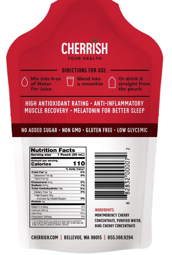 CHERRISH Original Cherry Pouches - Cherrish Your Health