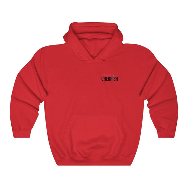 Team CHERRiSH Black Splash Unisex Heavy Blend™ Hooded Sweatshirt - Cherrish Your Health