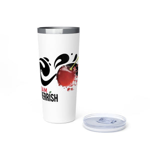 TEAM CHERRiSH Red Splash Insulated Tumbler, 22oz - Cherrish Your Health