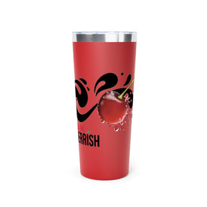 TEAM CHERRiSH Red Splash Insulated Tumbler, 22oz - Cherrish Your Health