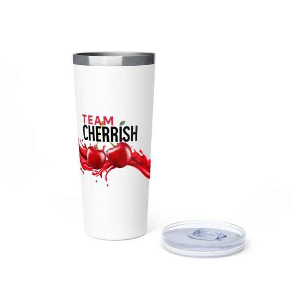 TEAM CHERRiSH Splash Insulated Tumbler, 22oz - Cherrish Your Health