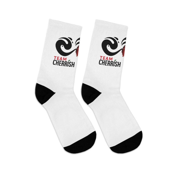 TEAM CHERRiSH White Socks - Cherrish Your Health